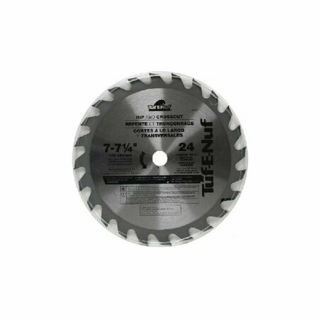 TASK TOOLS Bld Saw Cir 7-1/4in Carb 24tpi 04323